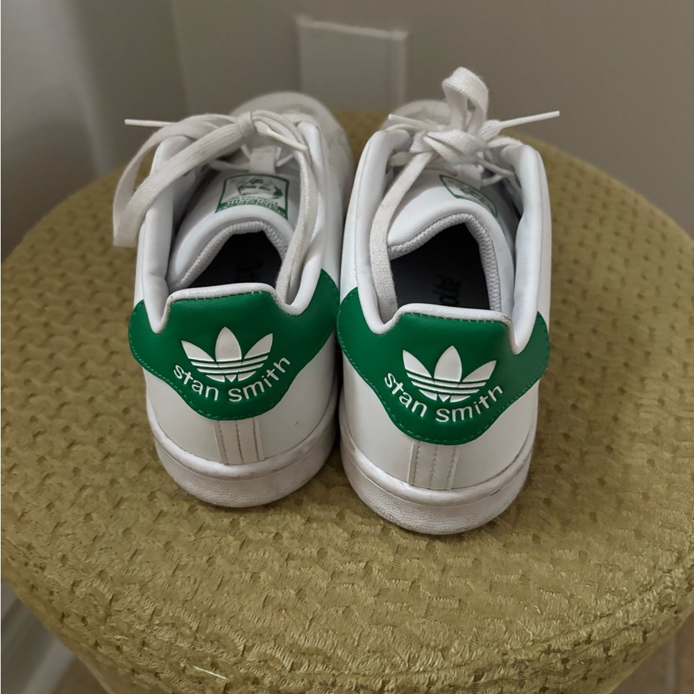 Adidas Stan Smith Kids Shoes - White and Green